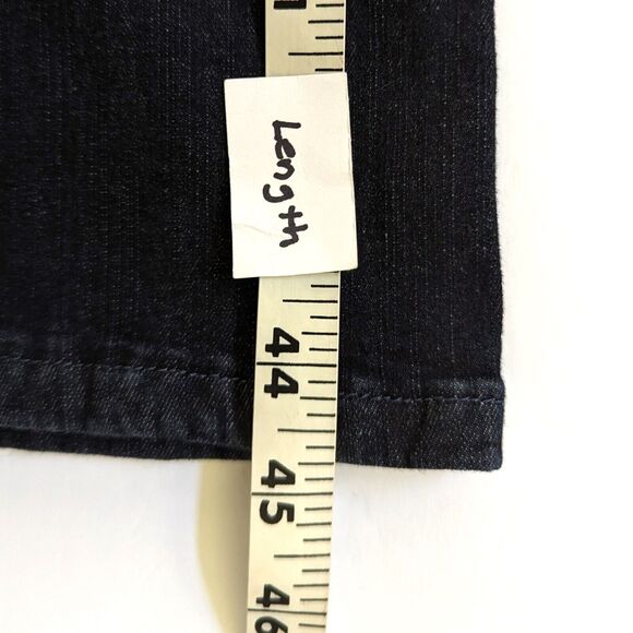 Lee Slender Secret Lower on the Waist Size 8Long Mid Rise Dark Wash Bootcut Jean - Picture 9 of 12